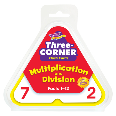 Trend Enterprises Multiplication and Division Three-Corner® Flash Cards T1671